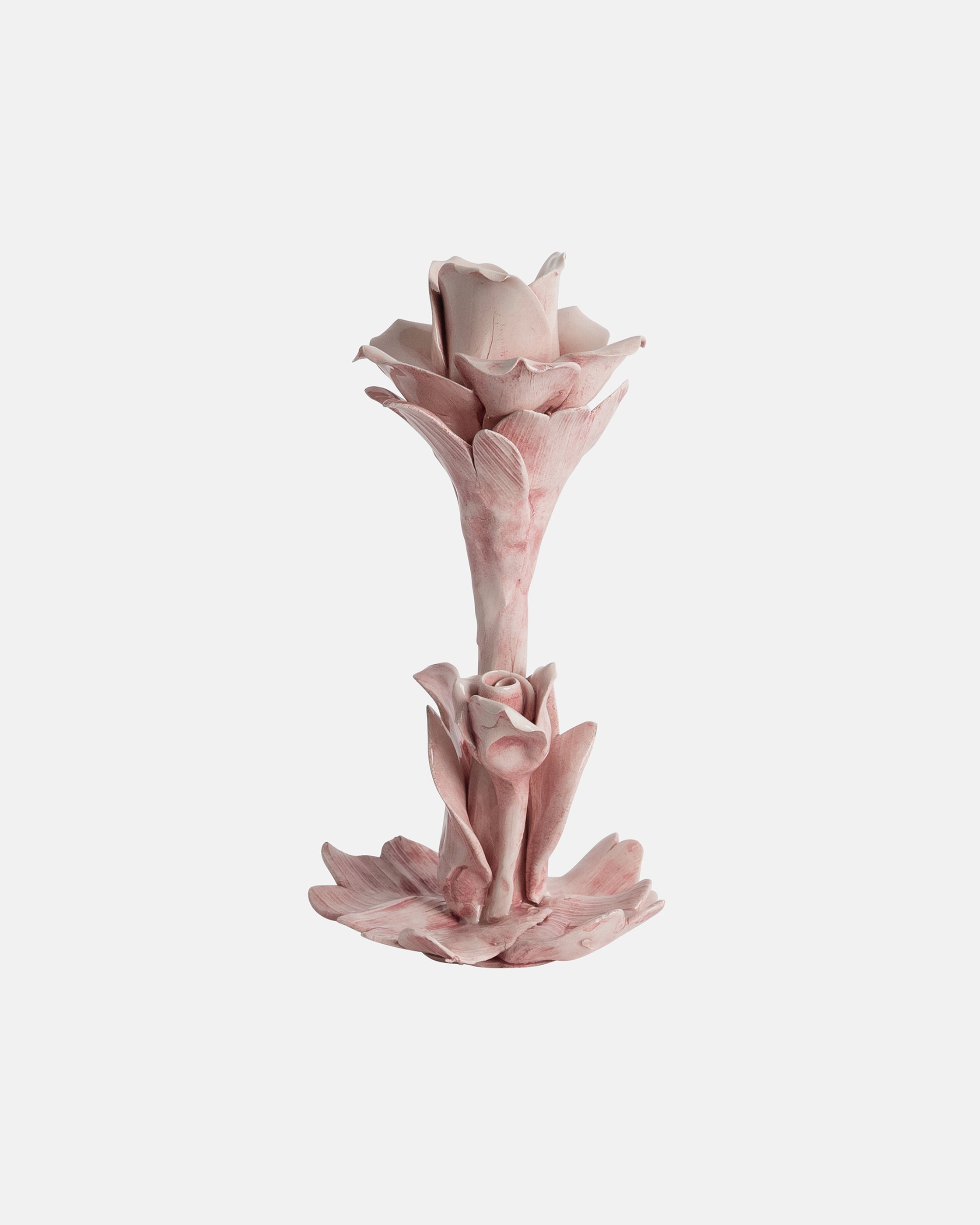 Rose Candleholder (tall) - Portacandela rosa
