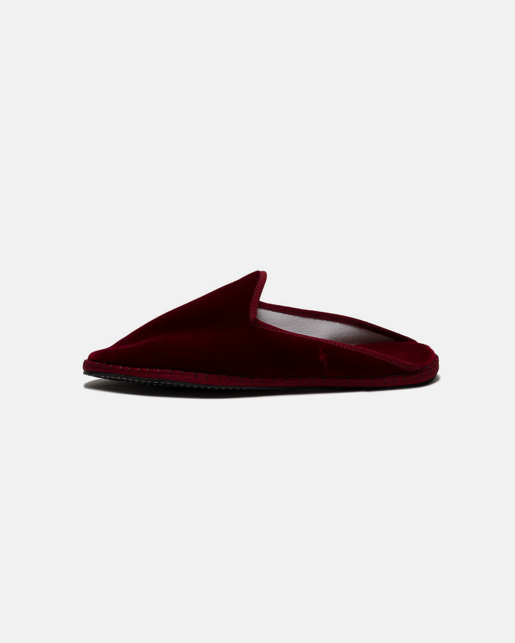 Red Wine Velvet Slippers