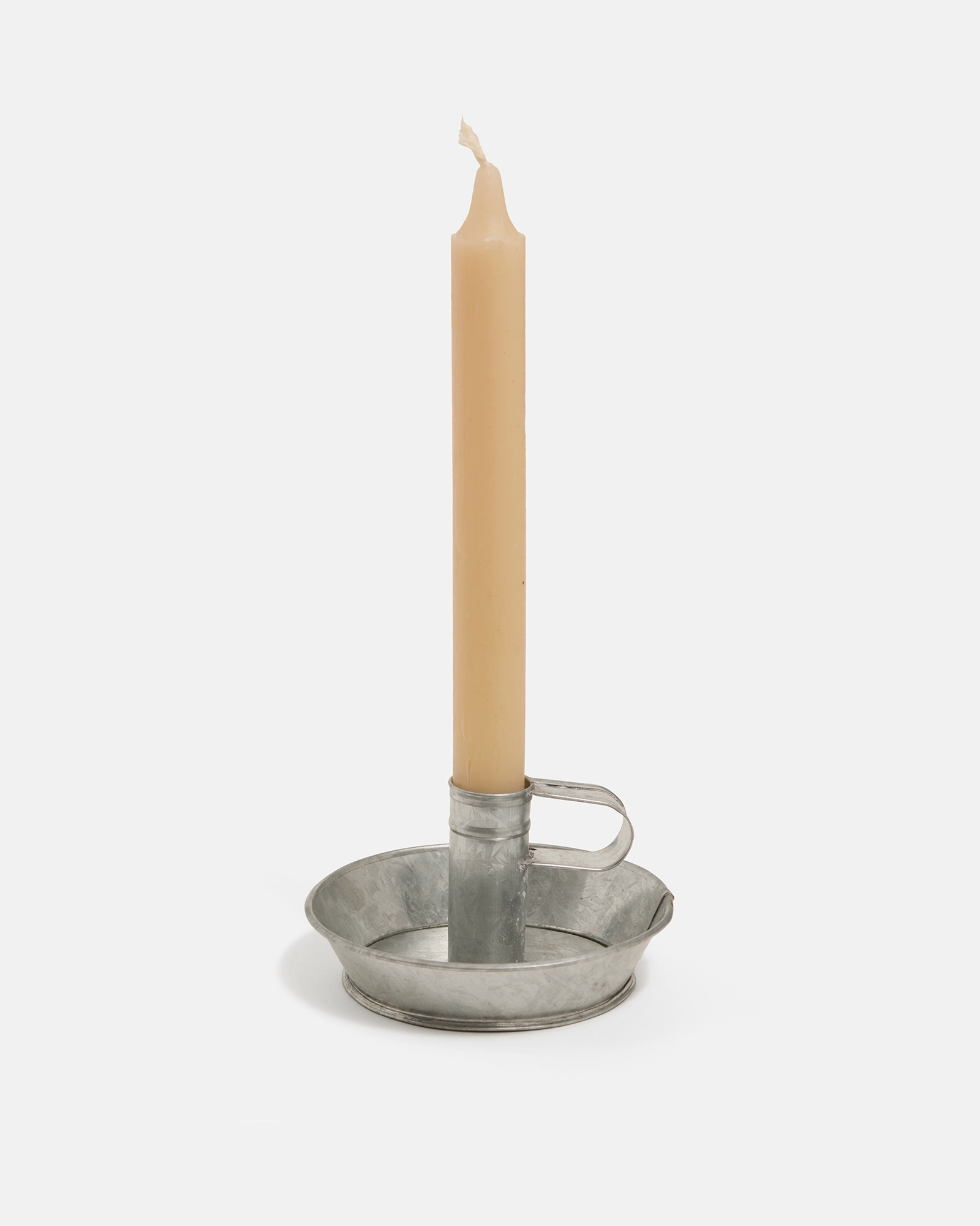 GALVANIZED TIN CANDLESTICK SET - NOVA