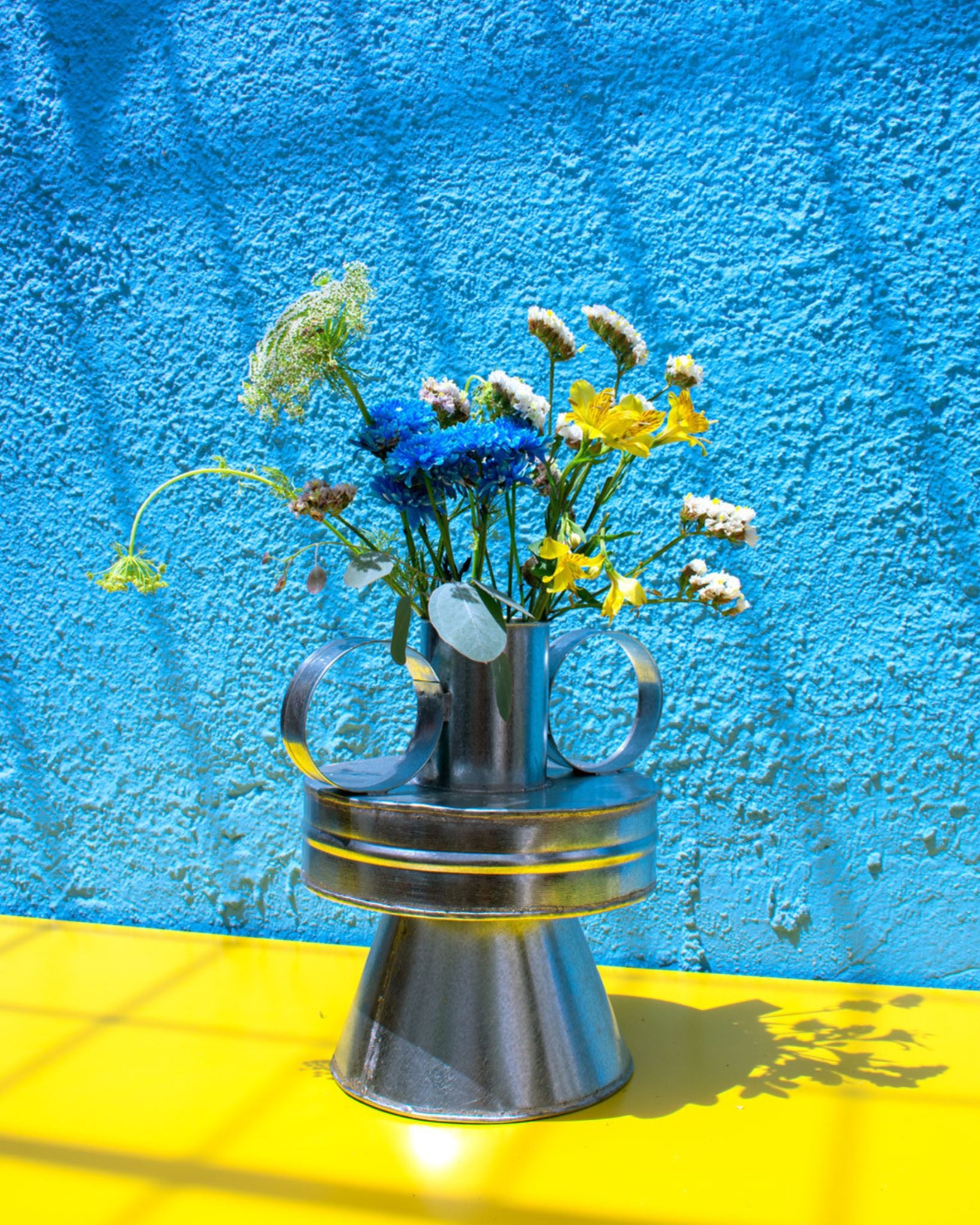 GALVANIZED TIN VASE - FLORERO #5