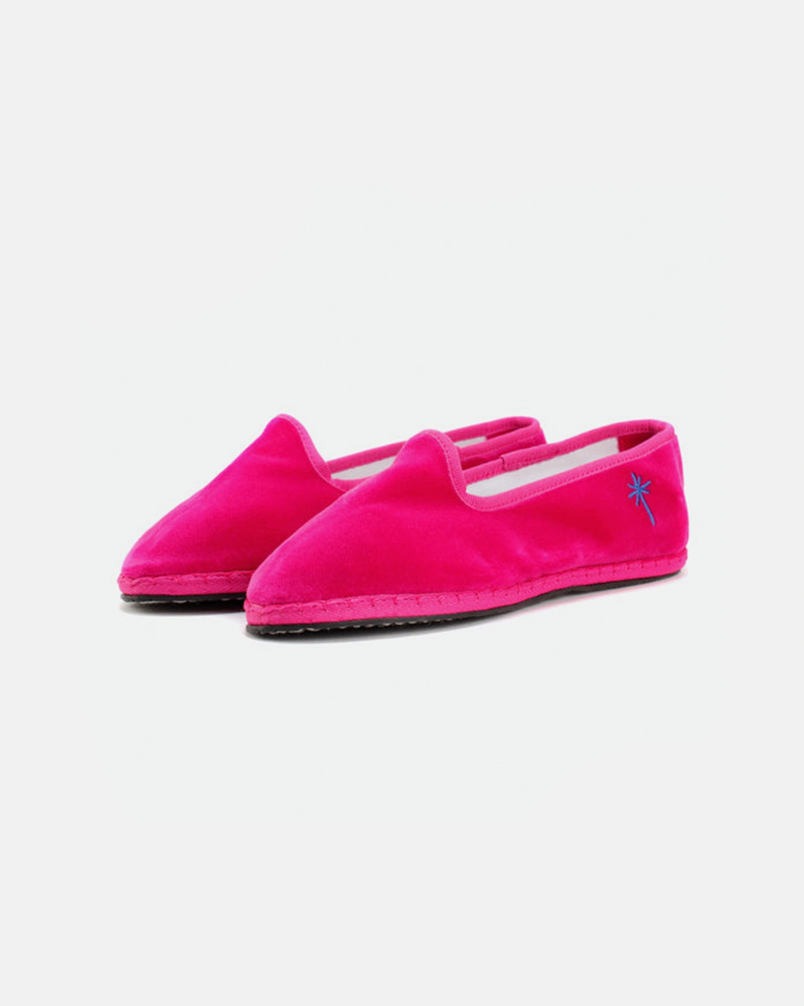Fuchsia Velvet Friulane Shoes