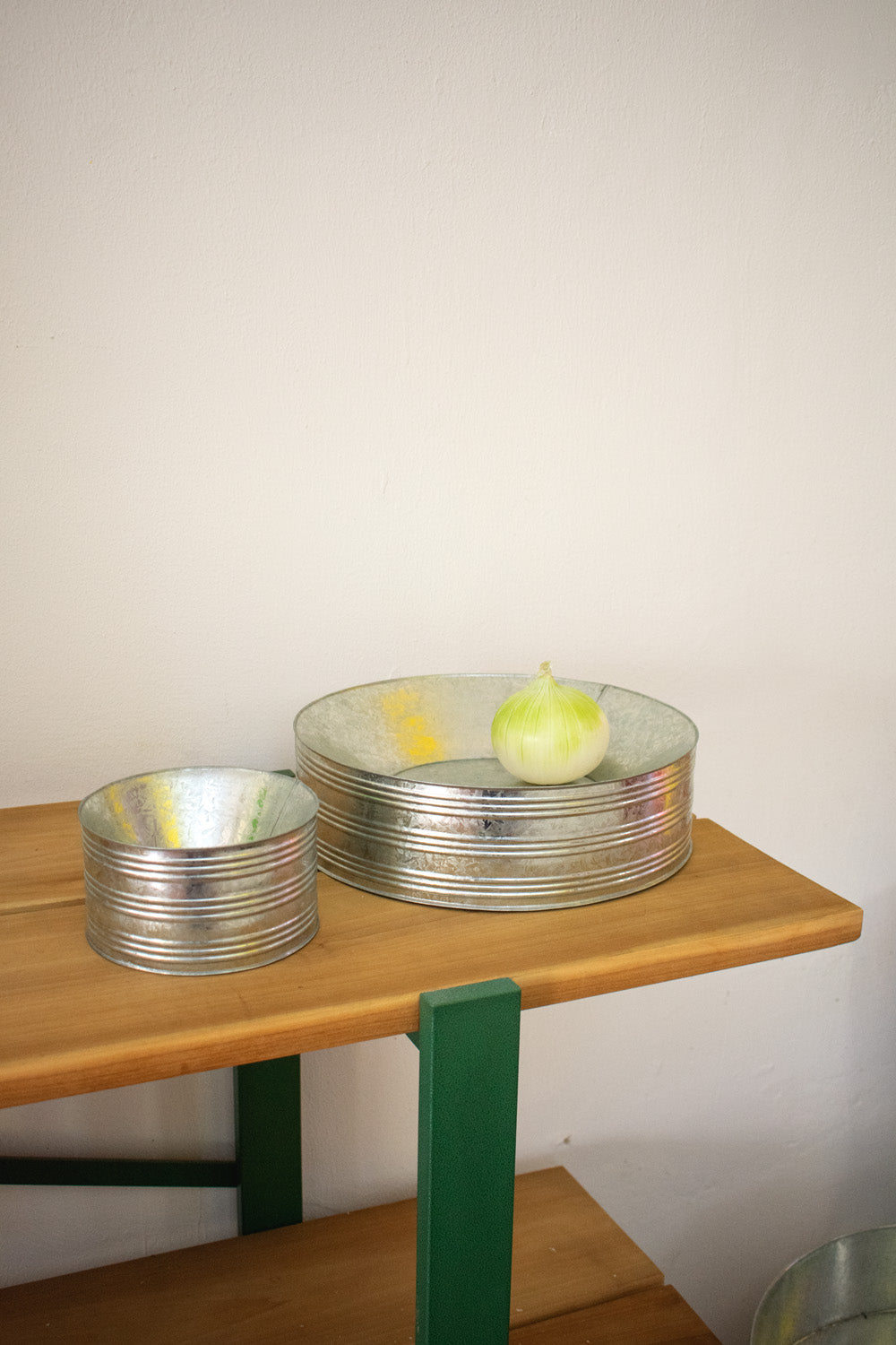 GALVANIZED TIN FRUIT BOWL - FRUTERO #1