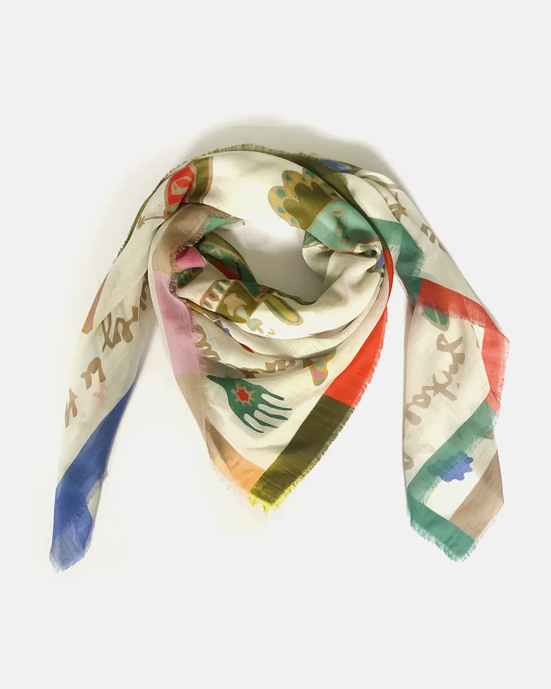 Foulard en Laine Pure Toteme White